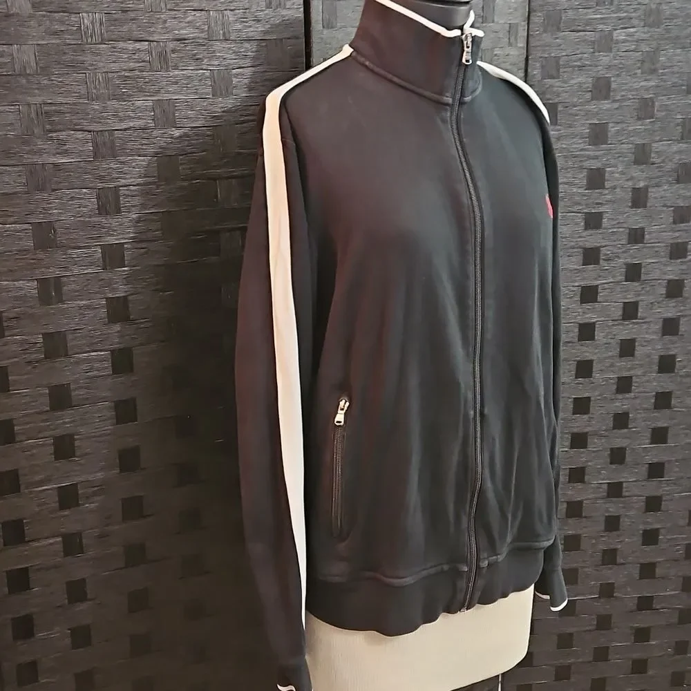 Polo by Ralph Lauren Black Athletic Jacket Size Large